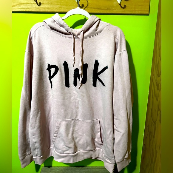 PINK Victoria's Secret Tops - VS PINK light pink graphic hoodie